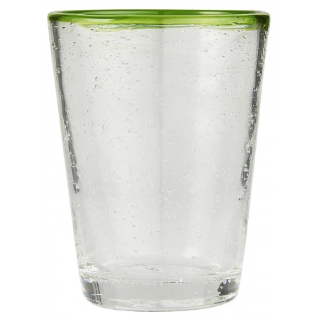 Ποτήρι νερού με πράσινη γραμμή φυσητό