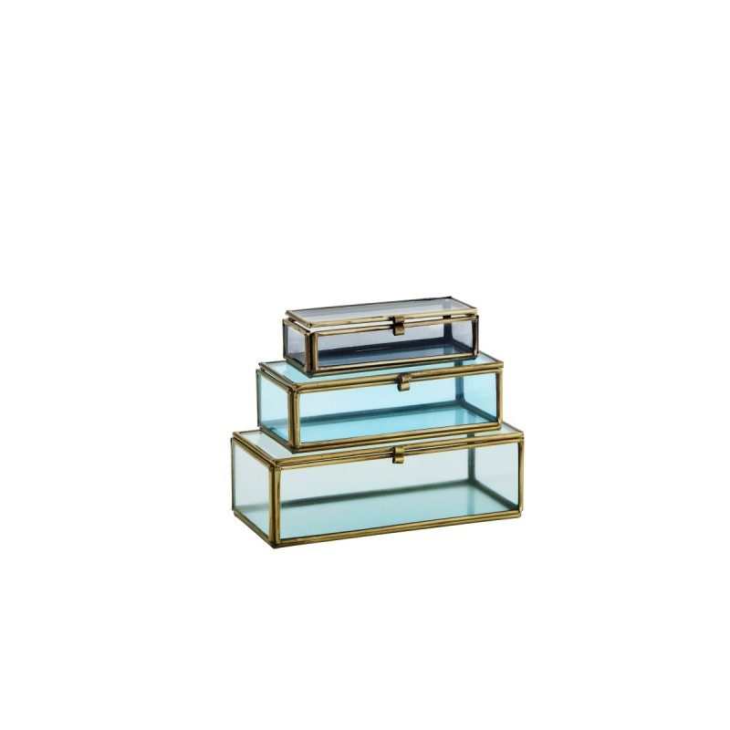 Κουτιά γυάλινα set/3