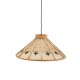 Φωτιστικό οροφής ραττάν μεγάλο